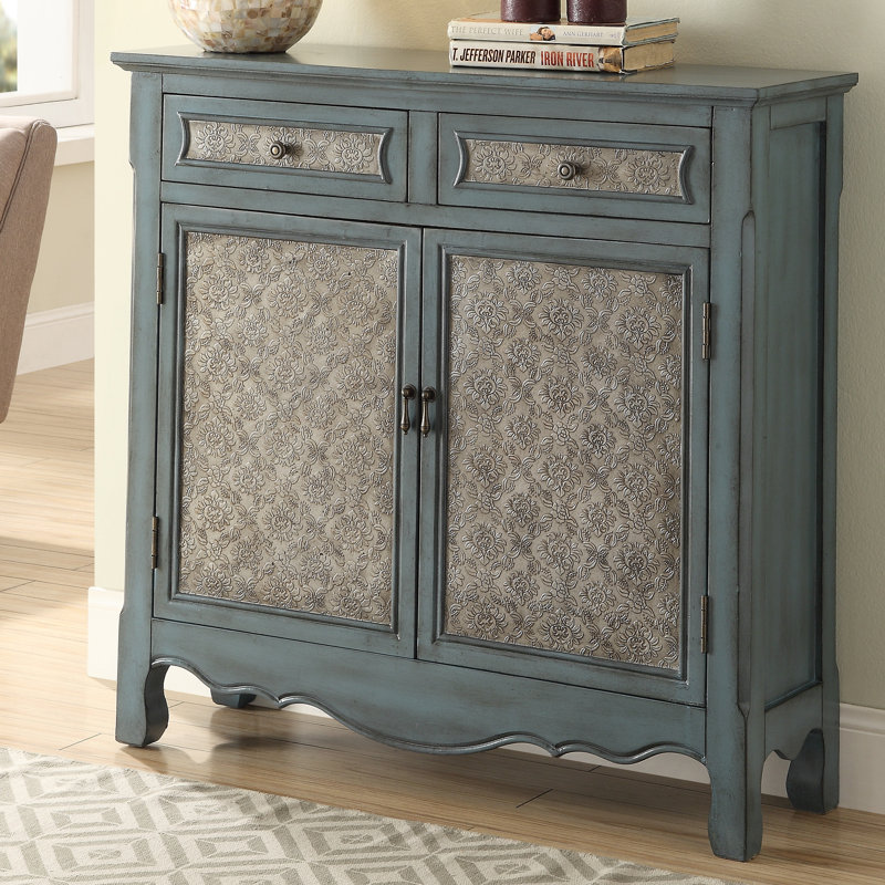 Ophelia & Co. Pooler Antique 2 Door Accent & Reviews Wayfair